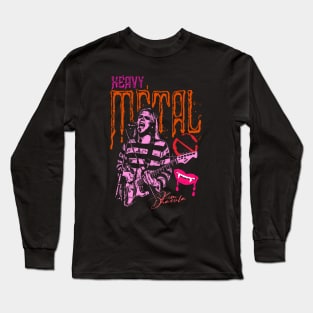 Blood drinking rock metal vampire Long Sleeve T-Shirt